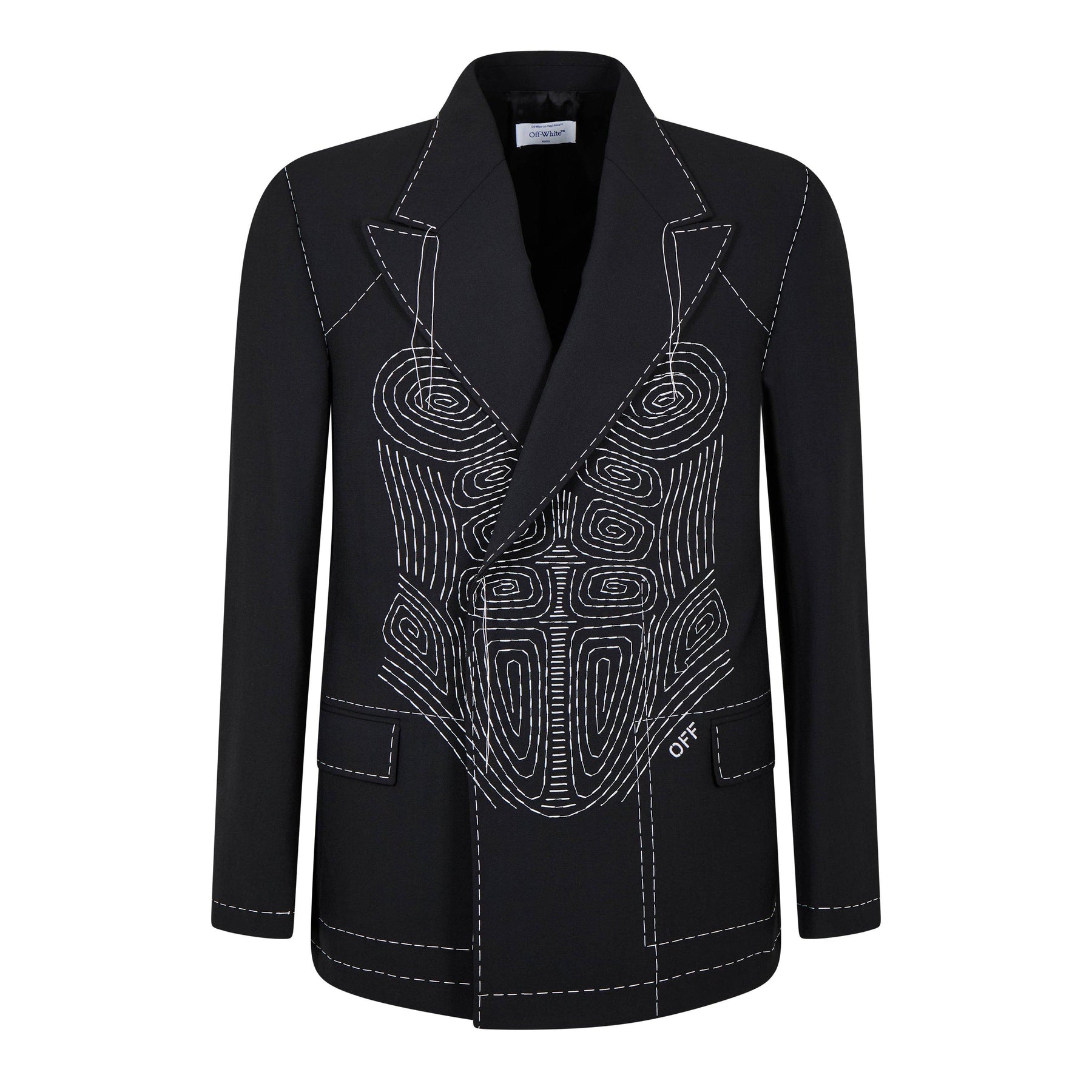 Men's Body Stitch Tux Jacket with Contrast Stitching