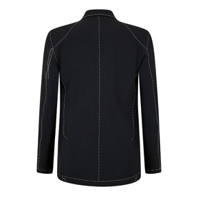 Runway Body Stitch Double-Breasted Jacket