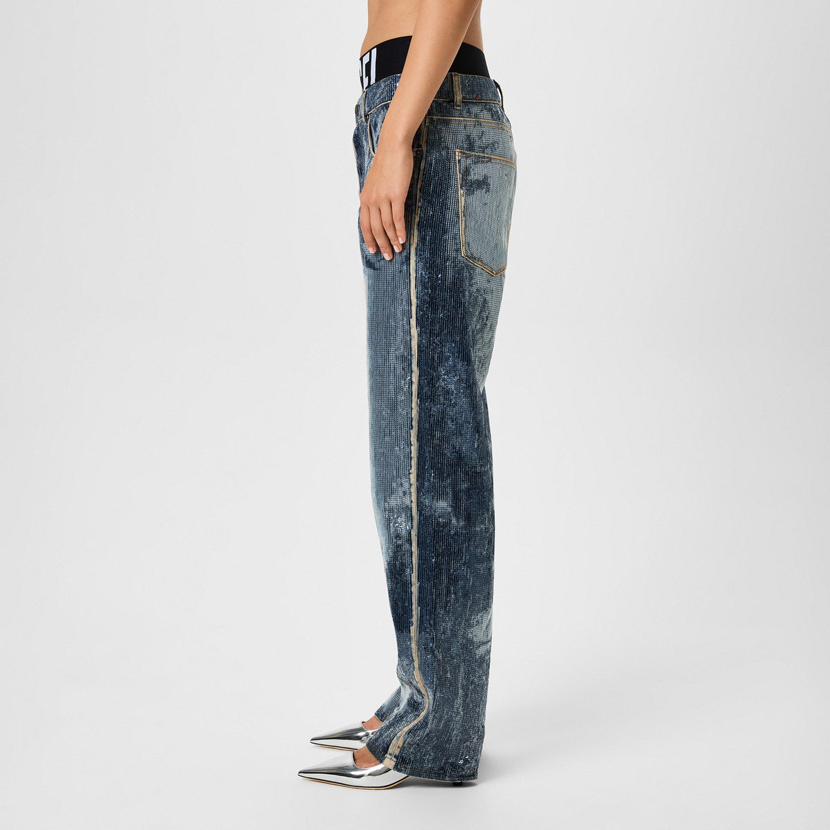 D-Ark Sequin Bootcut Jeans