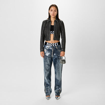 Sequin Wide Leg Jeans
