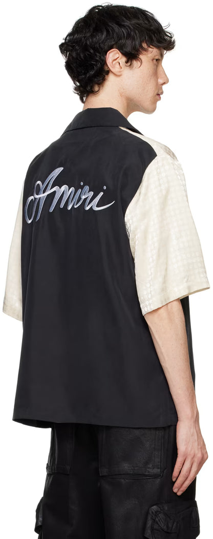 Black MA Quad Yoke Camp Shirt