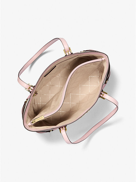 Voyager Large Color-Block Signature Logo Tote Bag