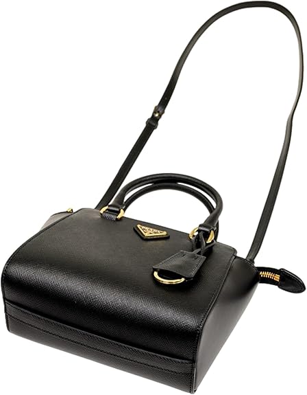 Prada Galleria Mini Saffiano Tote in Black