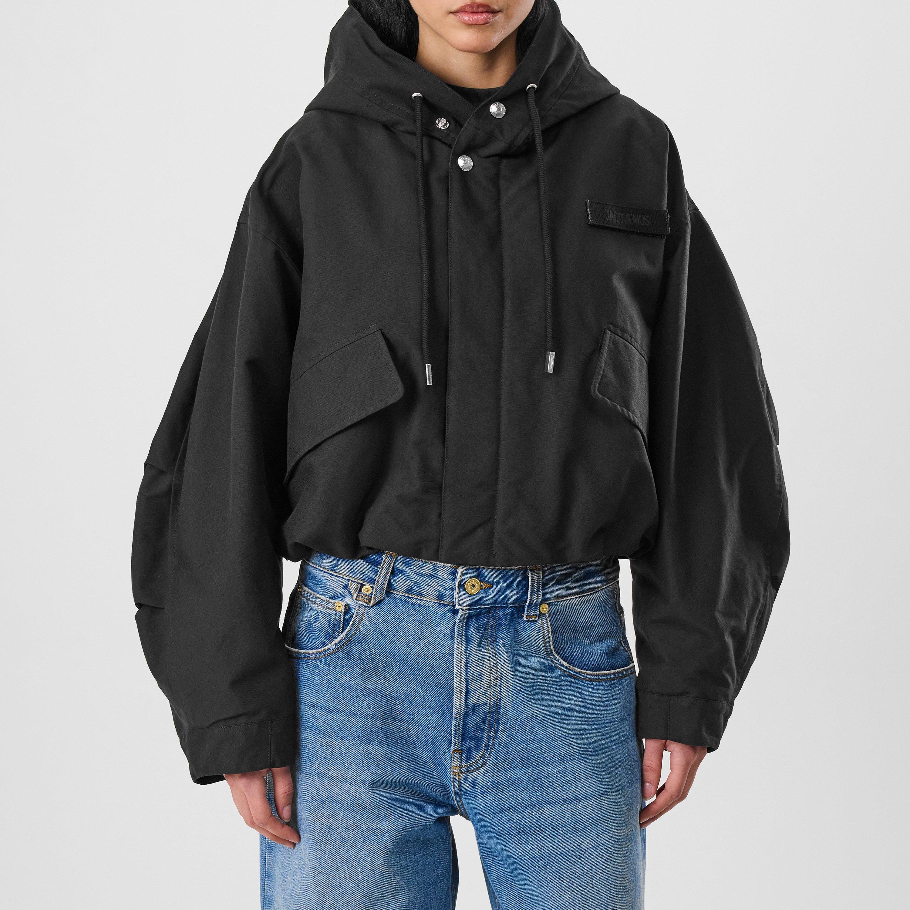 La Parka Courte Caraco Hooded Canvas Jacket
