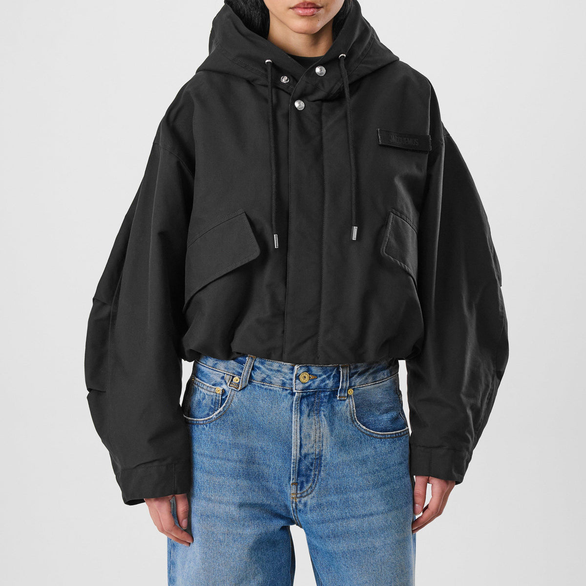 La Parka Courte Caraco Hooded Canvas Jacket