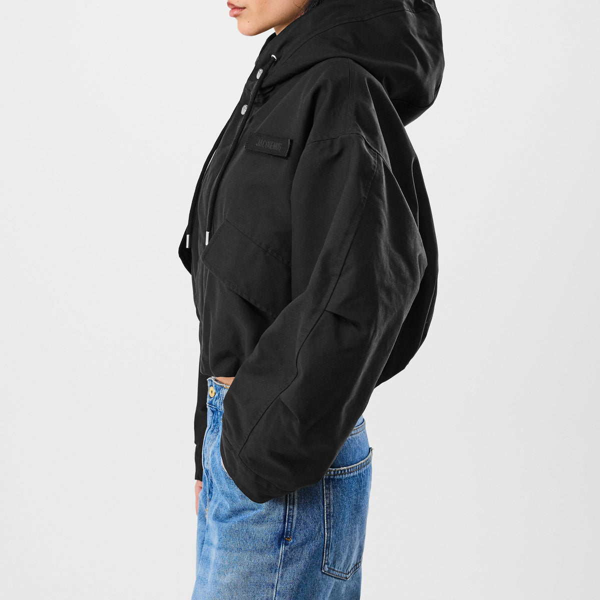 La Parka Courte Caraco Hooded Canvas Jacket