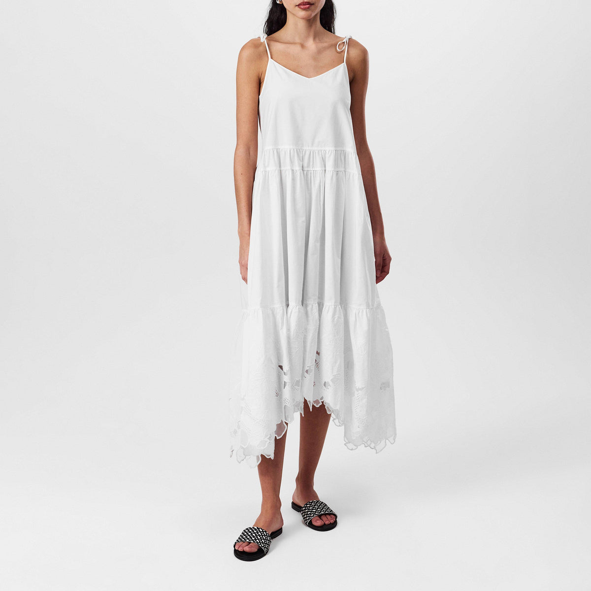 Women's Dembaya Dress, Flattering Tiered Skirt
