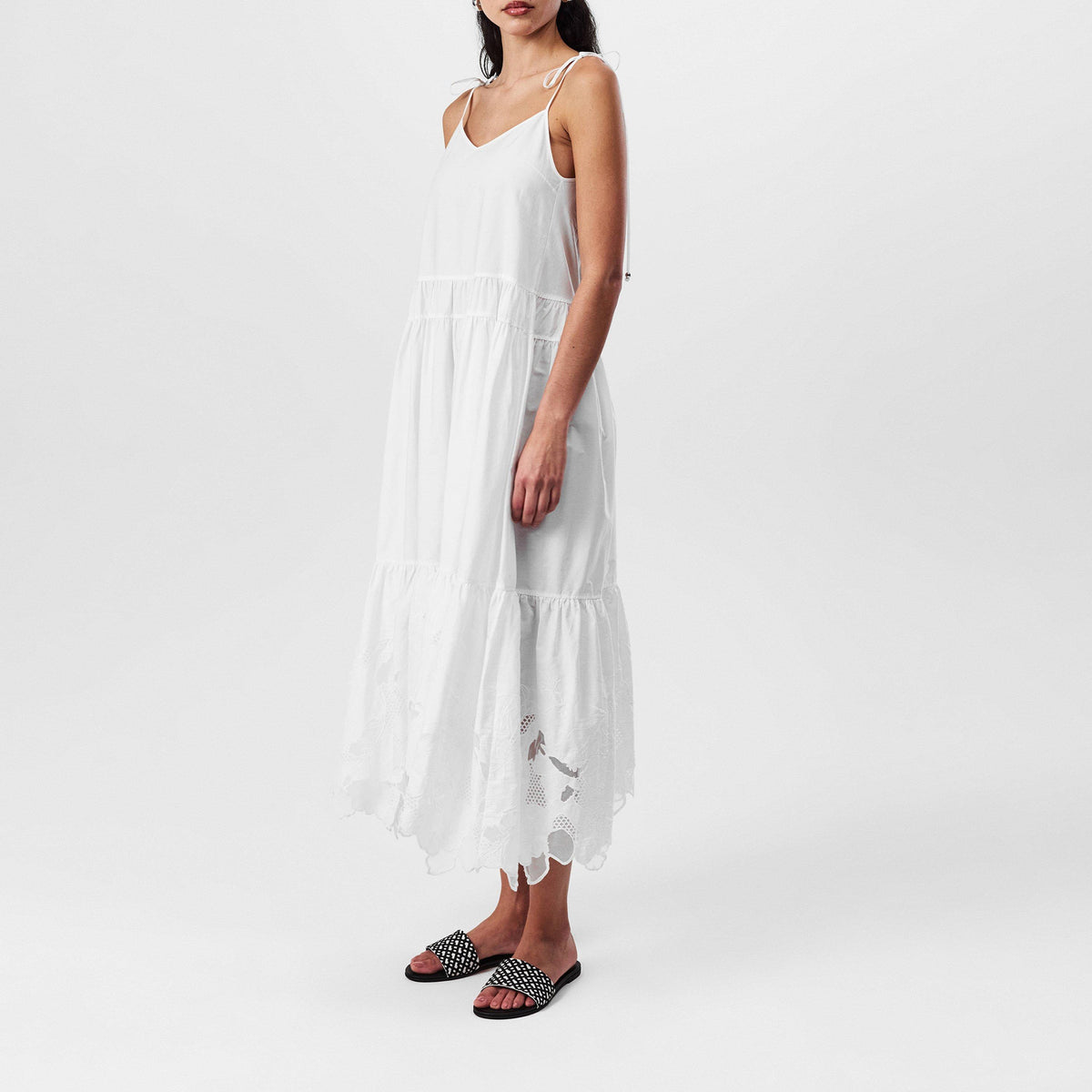 Women's Dembaya Dress, Flattering Tiered Skirt