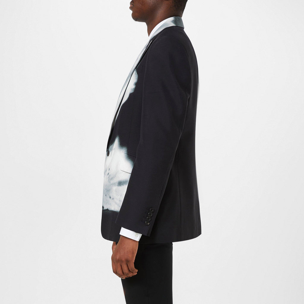 Luminous Flower Single-Breasted Blazer