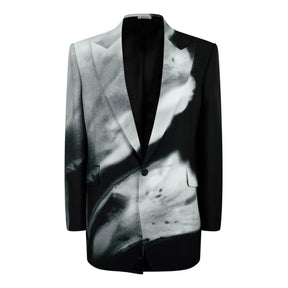 Luminous Flower Single-Breasted Blazer
