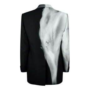 Luminous Flower Single-Breasted Blazer