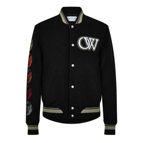 Moon Wool Varsity Bomber Jacket