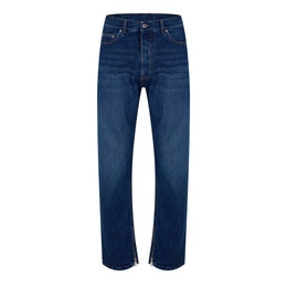 Zip Skate Mid Rise Straight Leg Jeans