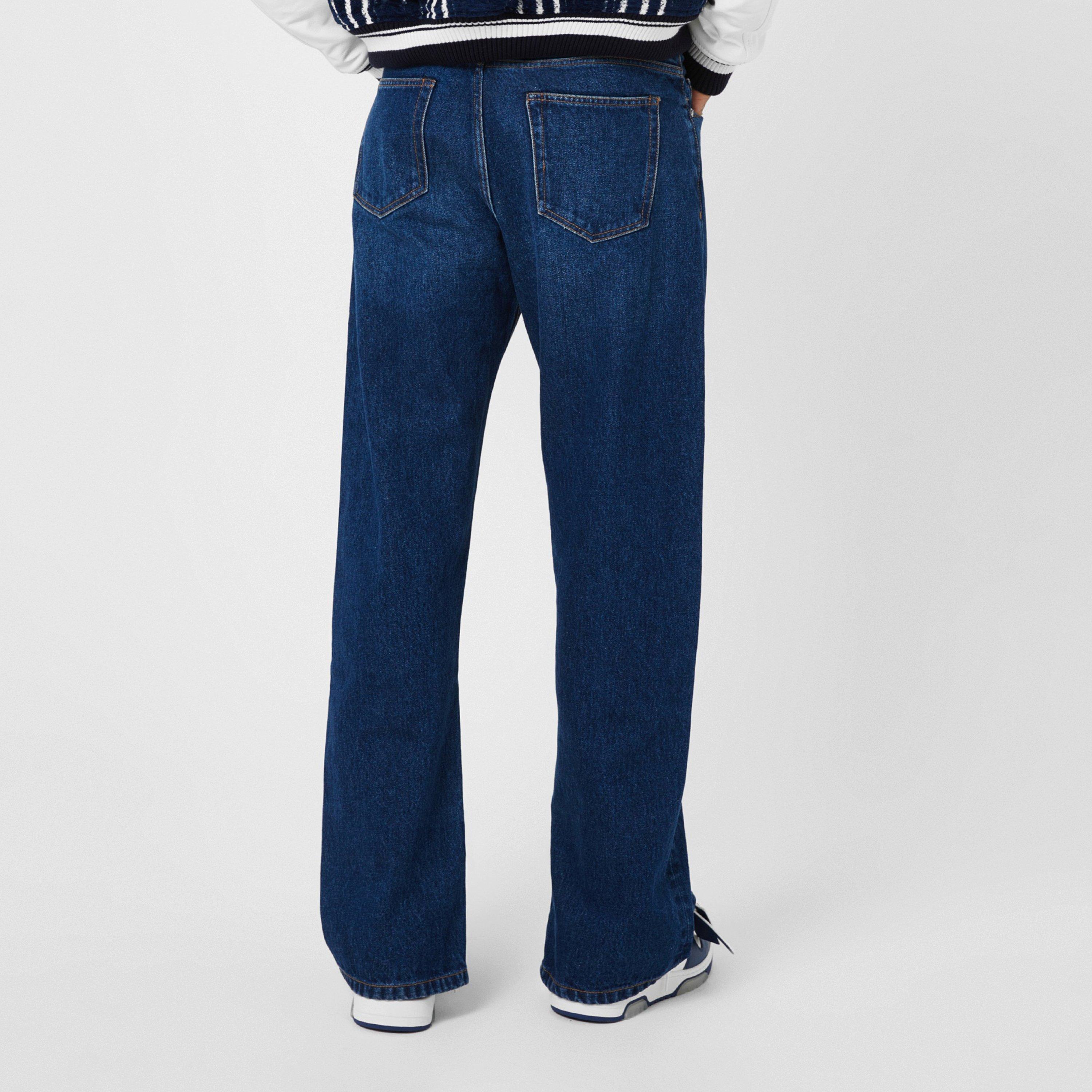 Zip Skate Mid Rise Straight Leg Jeans