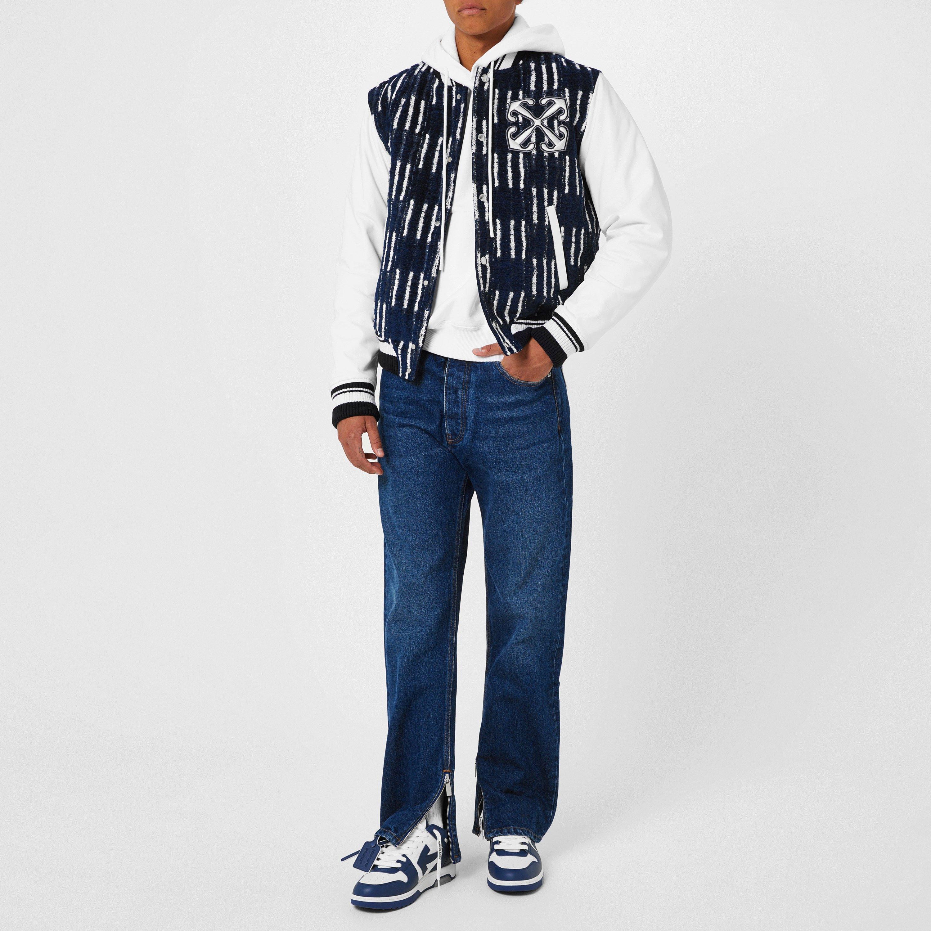 Zip Skate Mid Rise Straight Leg Jeans