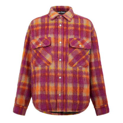 Brushed Wool Check Overshirt