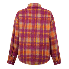 Brushed Wool Check Overshirt