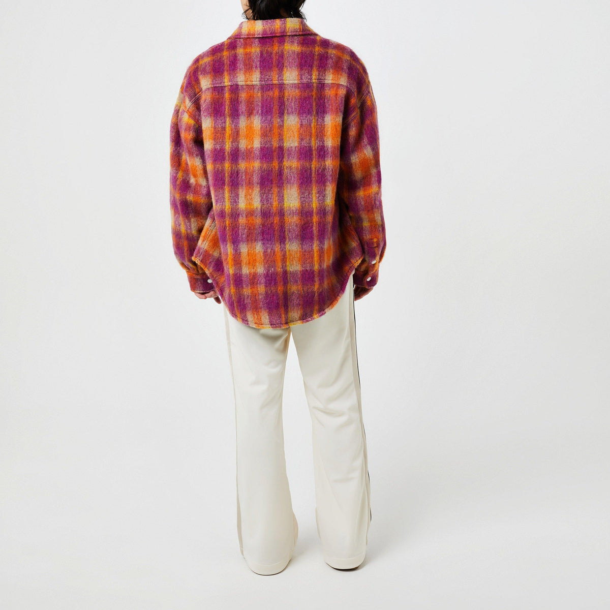 Brushed Wool Check Overshirt