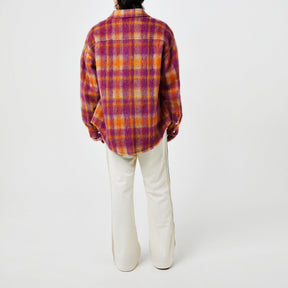 Brushed Wool Check Overshirt