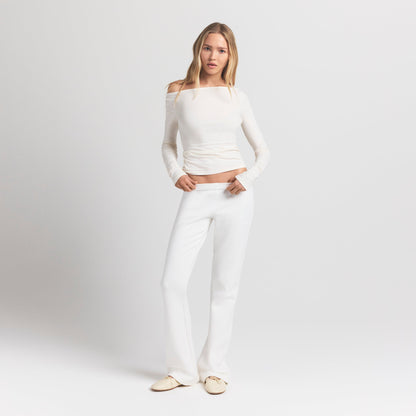 Cotton Fleece Slim Pant