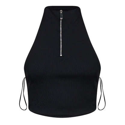 Ribbed Open Back Tank Vest