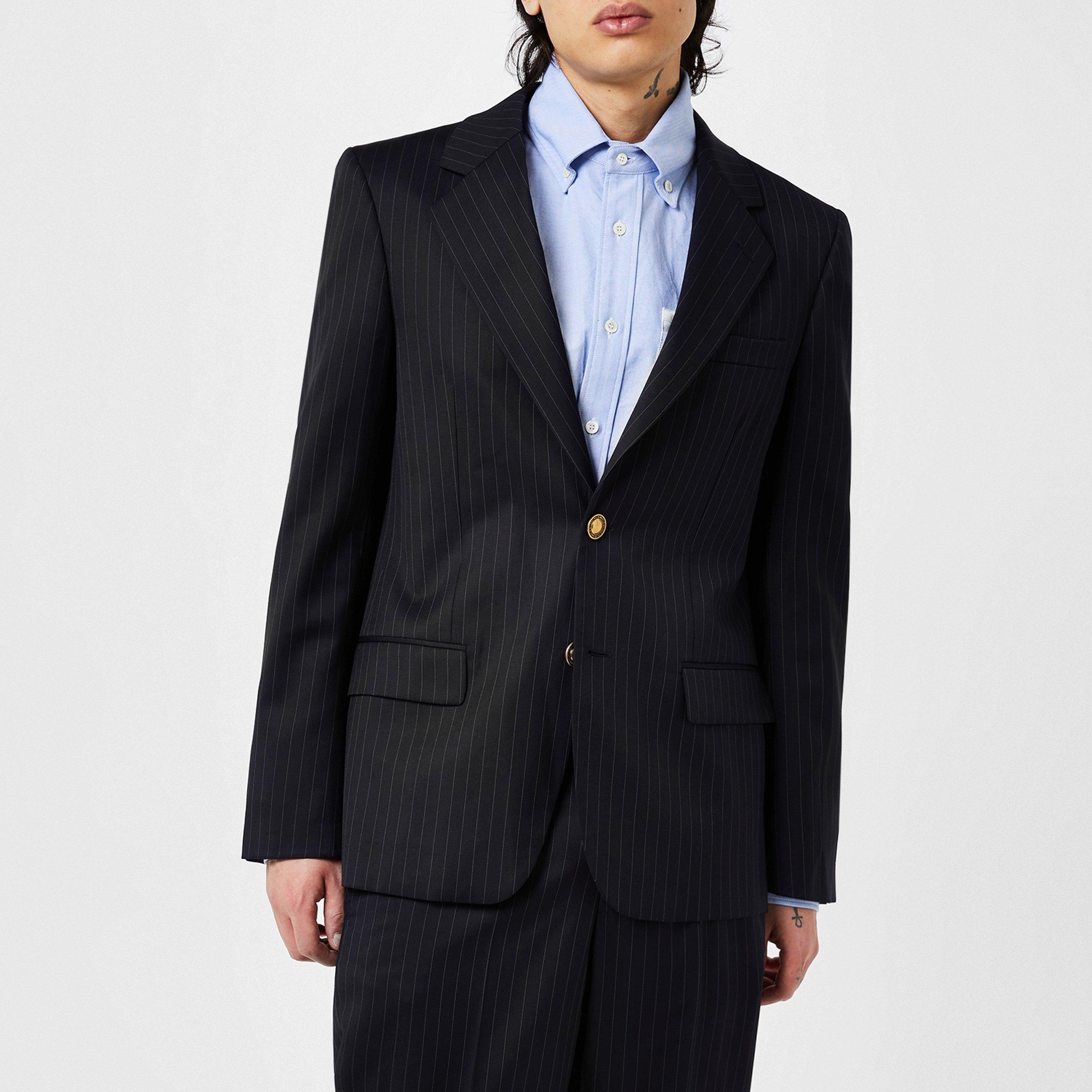 Pinstripe Suit Jacket