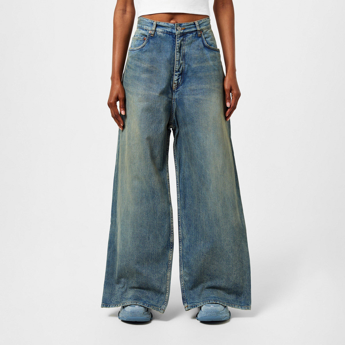 Double Front Effect Denim Jeans