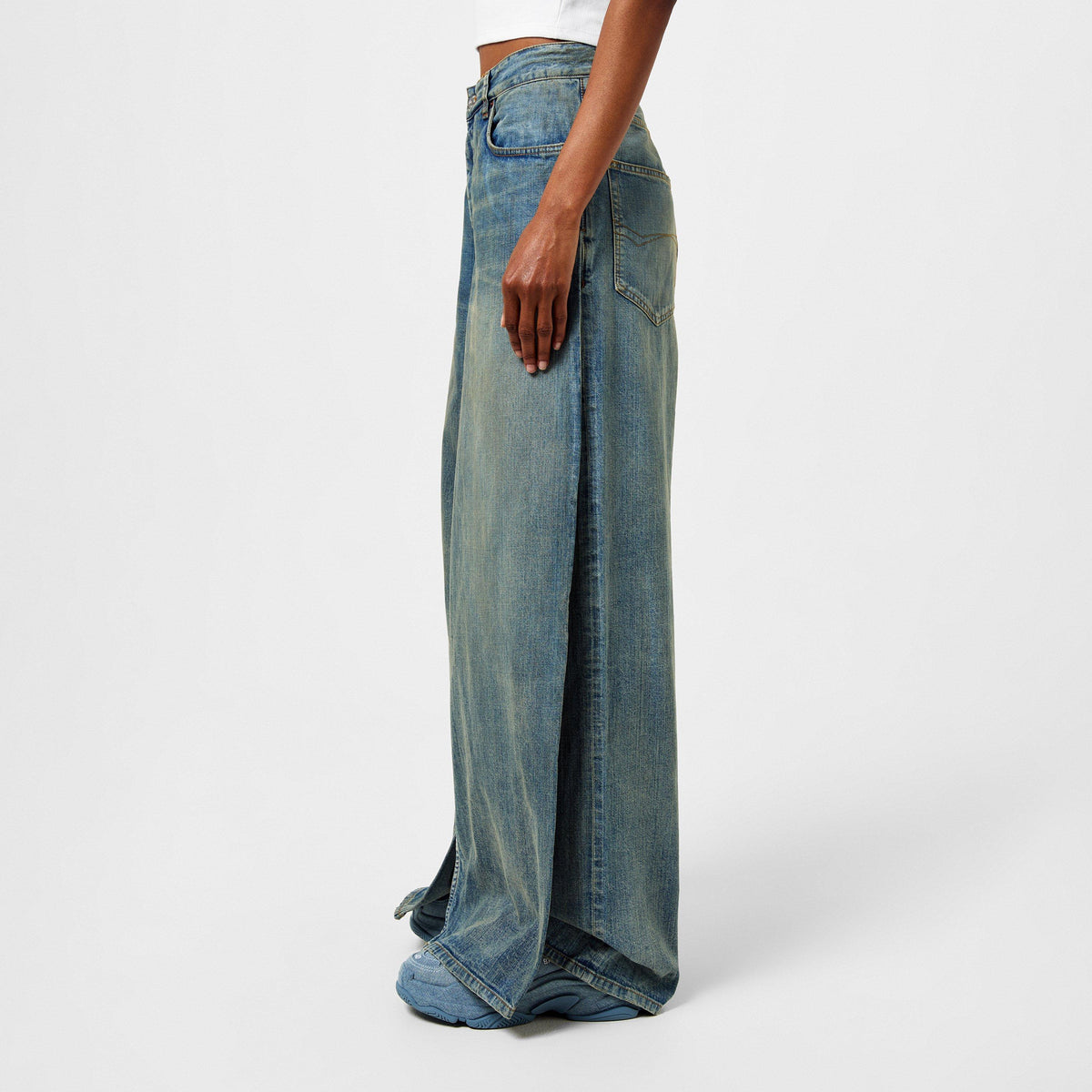 Double Front Effect Denim Jeans