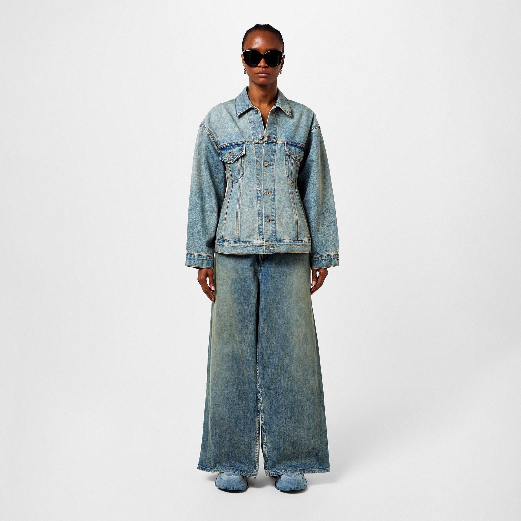 Double Front Effect Denim Jeans