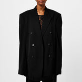 Double-Breasted Wool-Twill Blazer