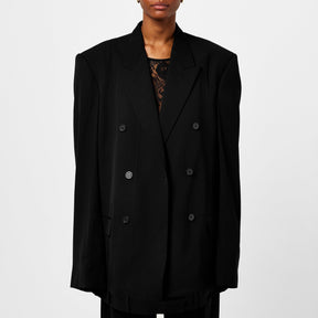 Double-Breasted Wool-Twill Blazer