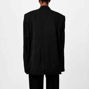 Double-Breasted Wool-Twill Blazer