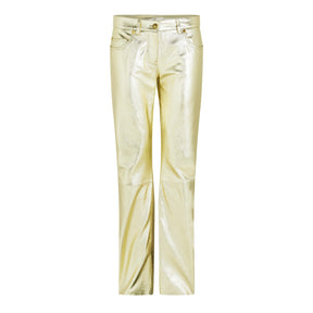 Laminated Leather Trousers