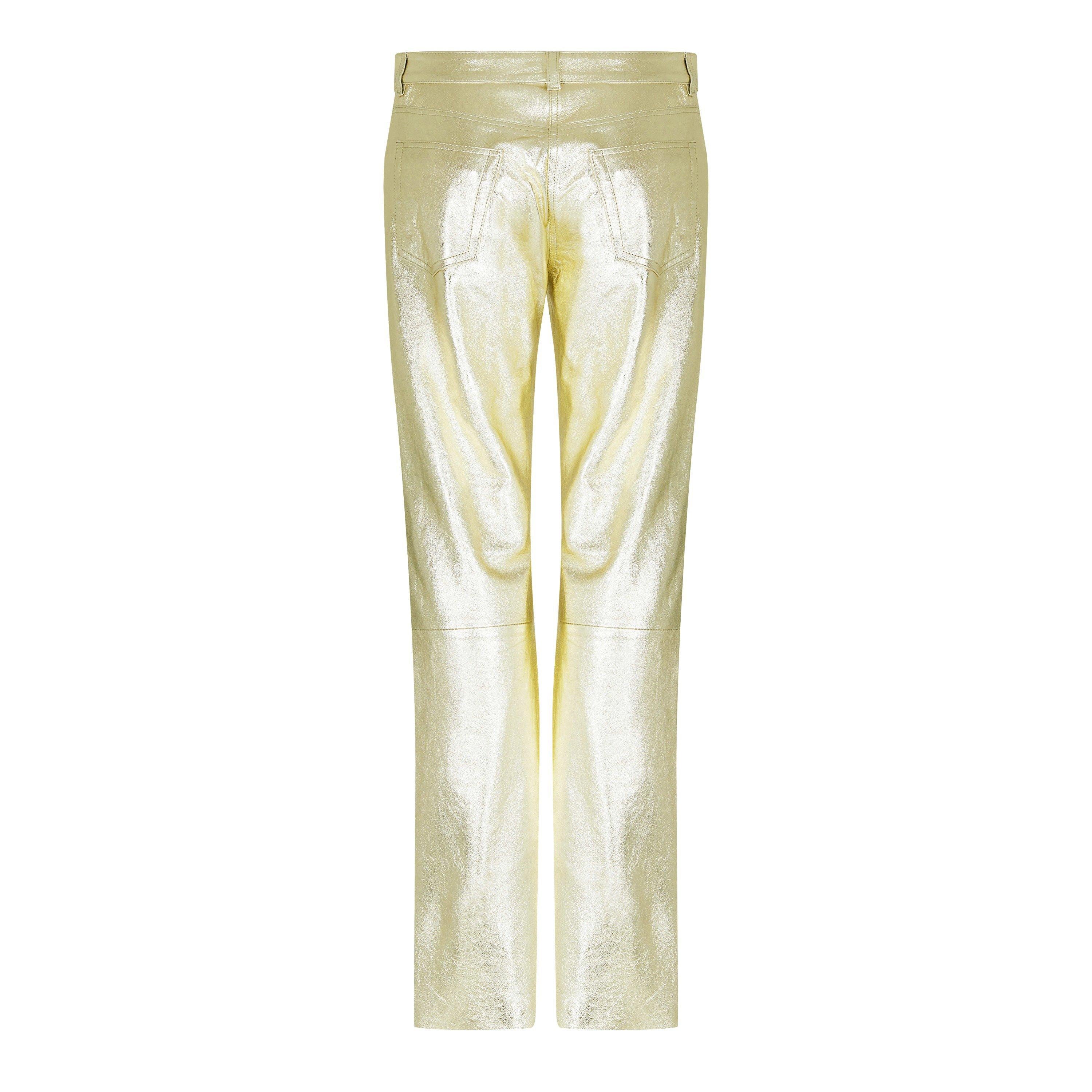 Laminated Leather Trousers