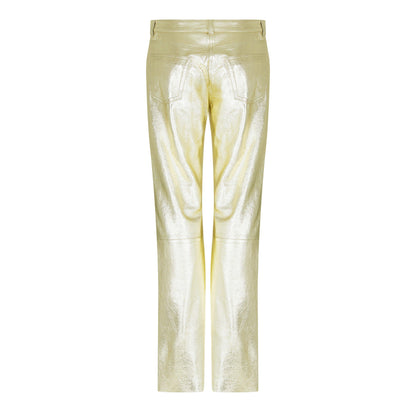 Laminated Leather Trousers