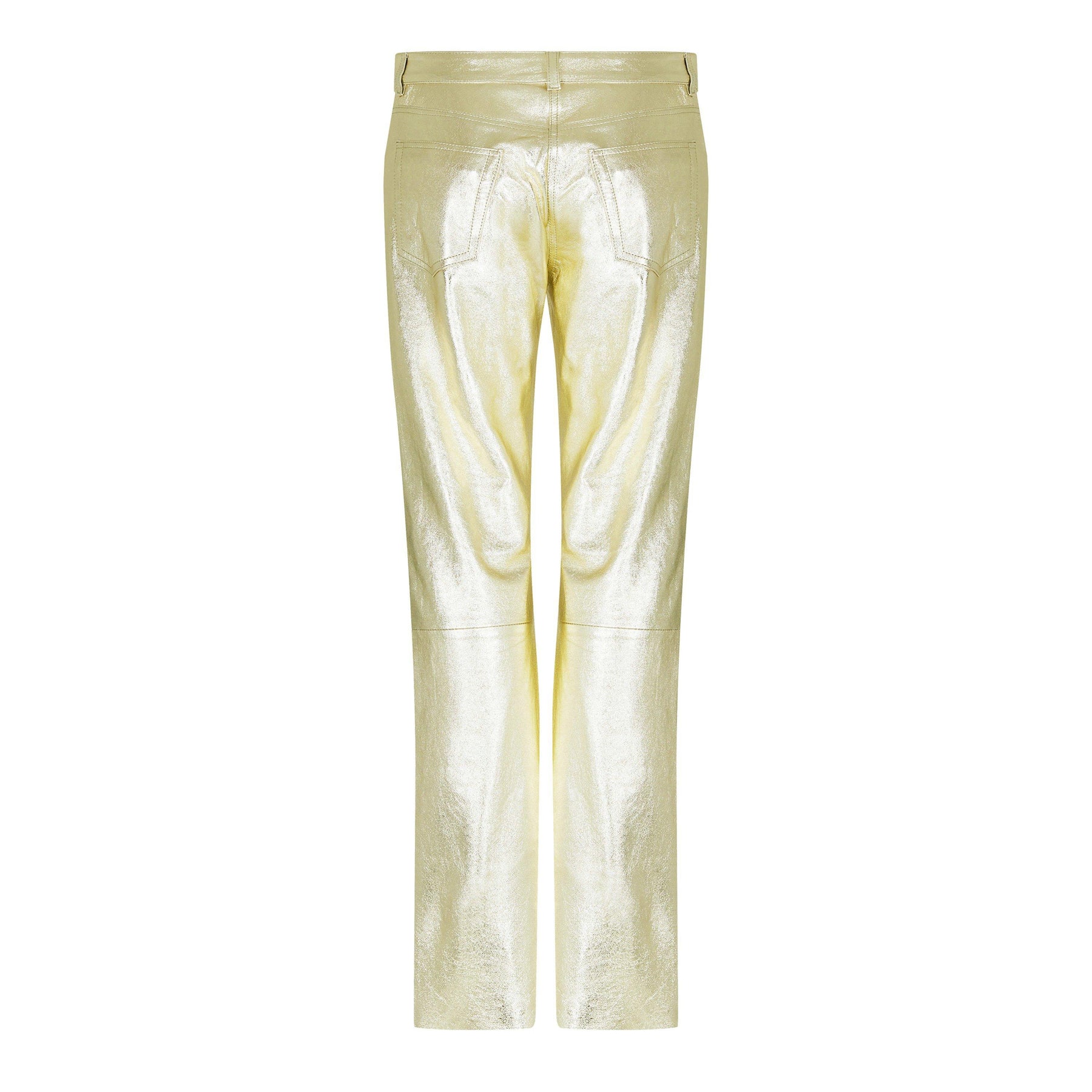 Laminated Leather Trousers