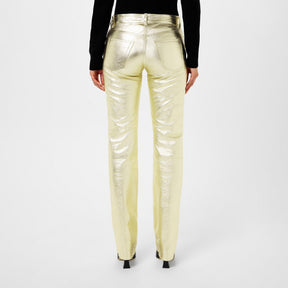 Laminated Leather Trousers