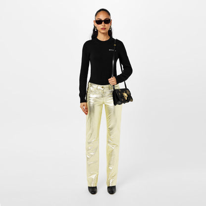 Laminated Leather Trousers