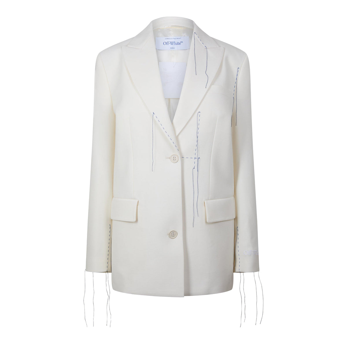 Wool Blend Stitching Tomboy Jacket
