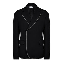 Japwool Double Breasted Wool Long Sleeve Blazer