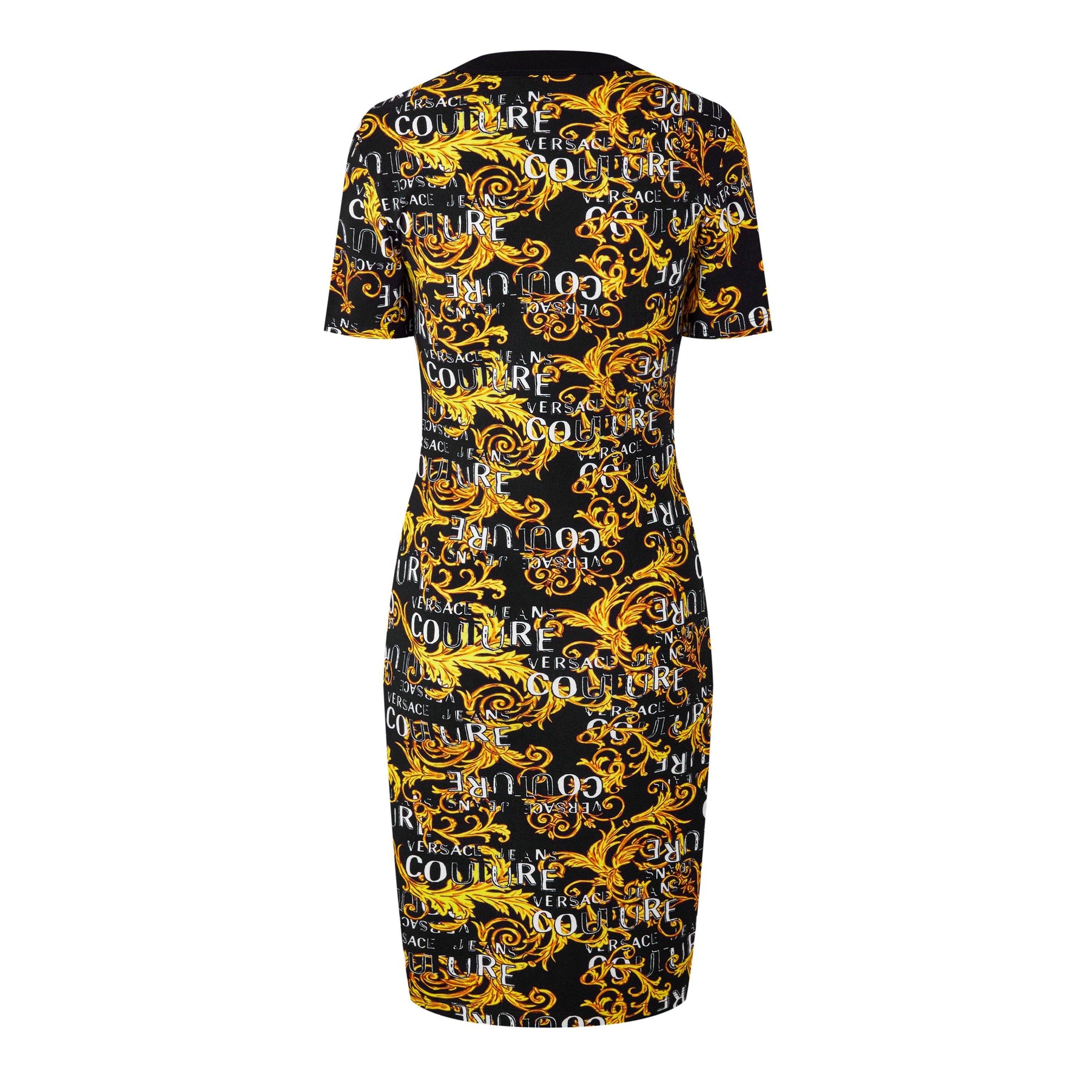 Baroque-Print Mini Dress
