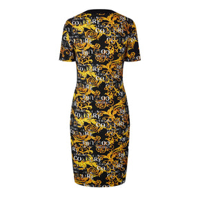 Baroque-Print Mini Dress