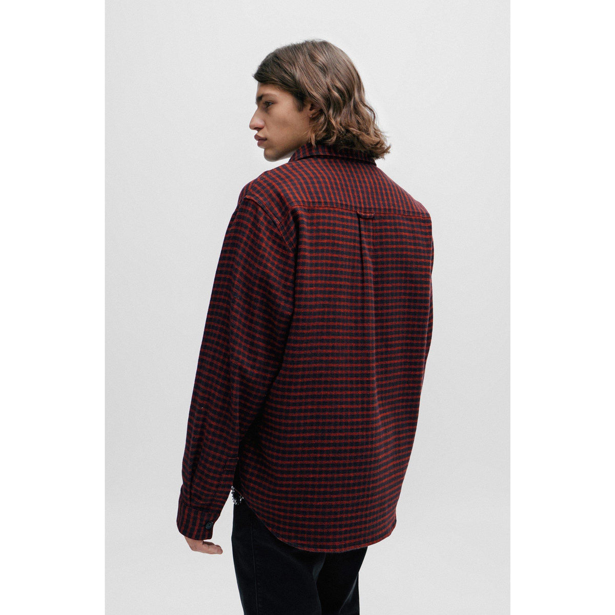 Oversized Checked Flannel Shirt
