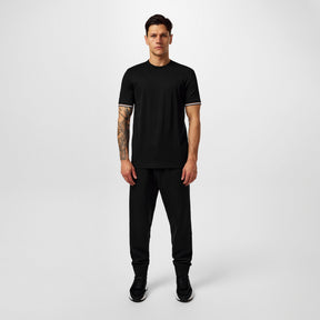 Men's Regular Fit Striped-Trim T-Shirt