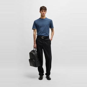 Men's Regular Fit Striped-Trim T-Shirt