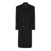 Double Breasted Cotton Overcoat