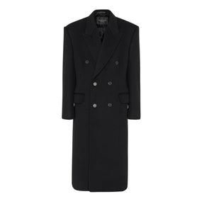 Double Breasted Cotton Overcoat