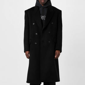 Double Breasted Cotton Overcoat
