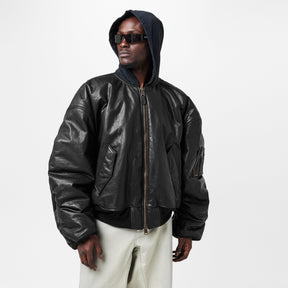 Diy Metal Outline Hooded Bomber