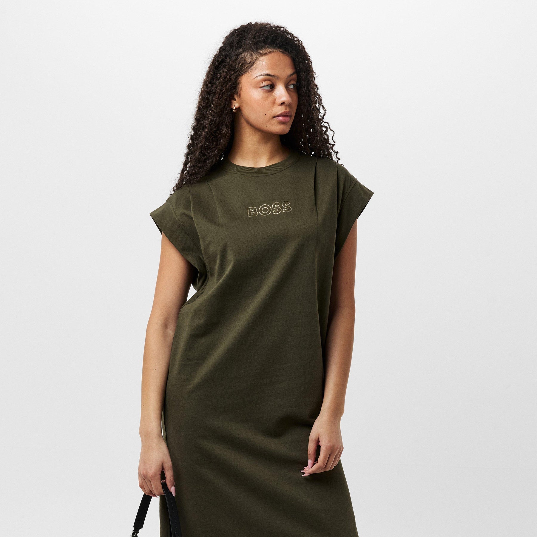 Edress 2 Crystal-Embellished Logo Dress